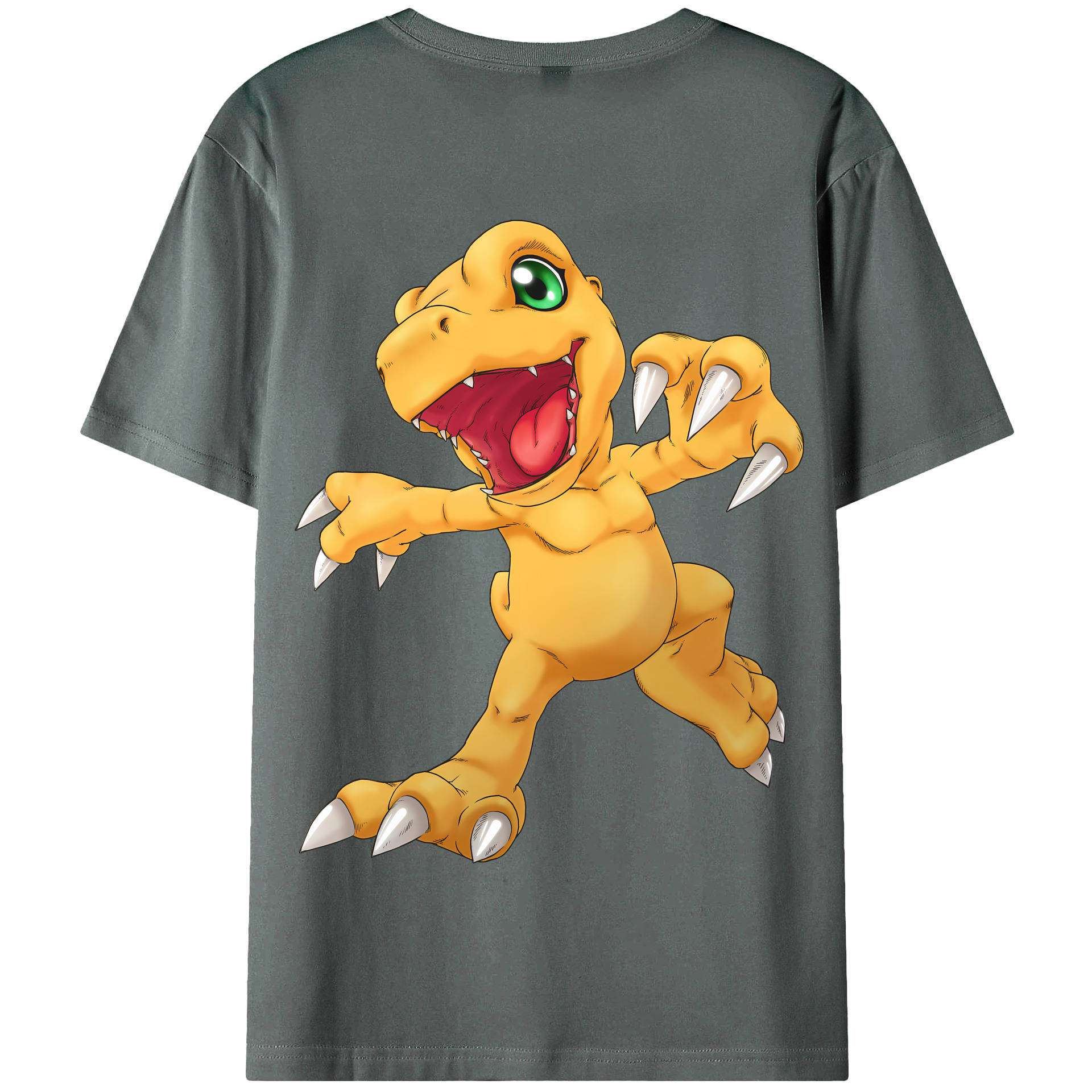 （画像用） Digimon デジタルモンスター/デジモン 綿100％半袖Tシャツ（背面プリント）
